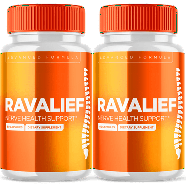 Ravalief Advanced Nerve Health Support Pills Natural Vitamin Supplement 120 Capsules