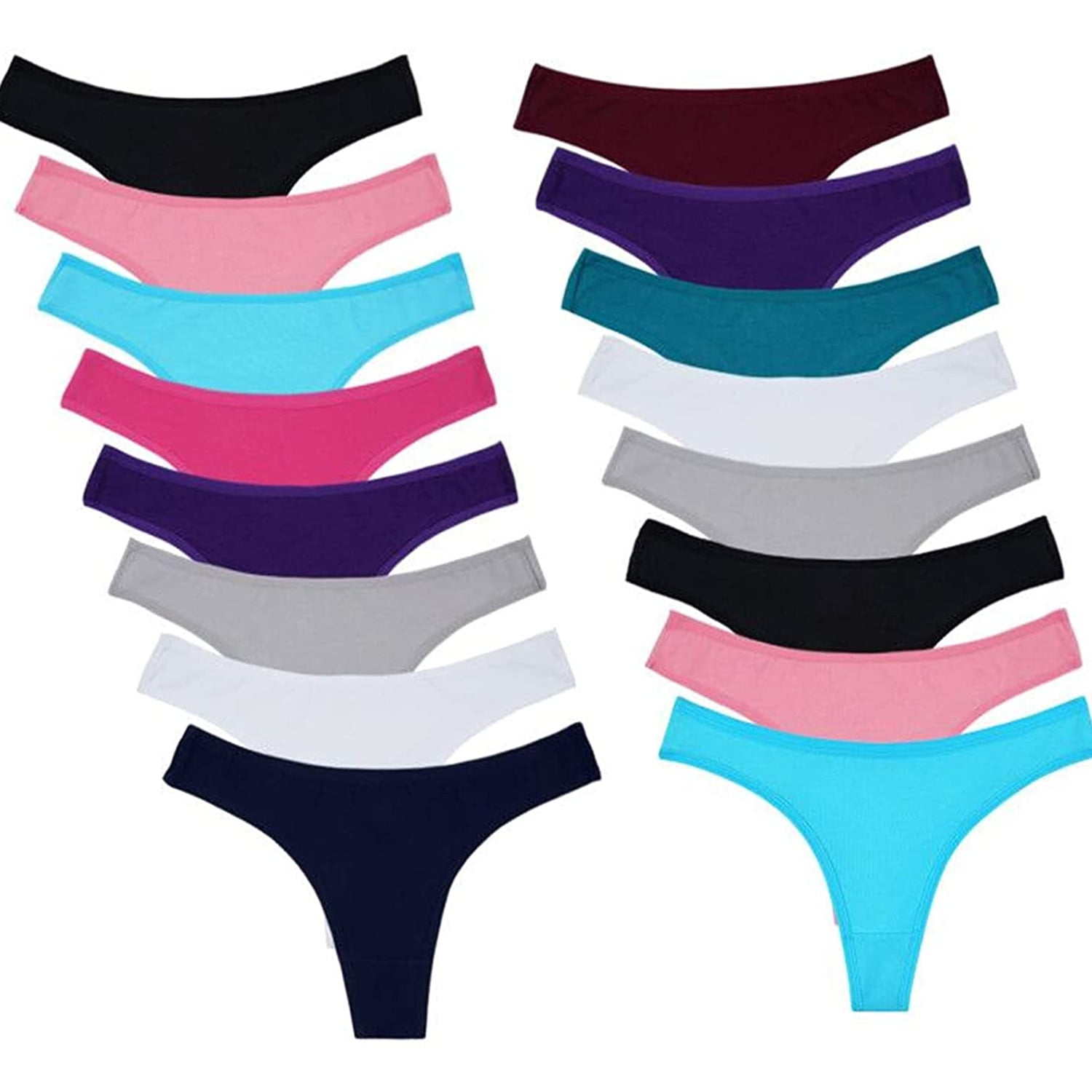 Hanes Cool ComfortÂ® Women's Cotton Low Rise Brief Panties 6-Pack Assorted 5  - Walmart.com