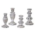 thumbnail image 2 of Home Decorative Candle Holder (Set Of 4) 5.75"H, 6.5"H, 7.5"H, 7.5"H Resin, Stone Powder, 2 of 2