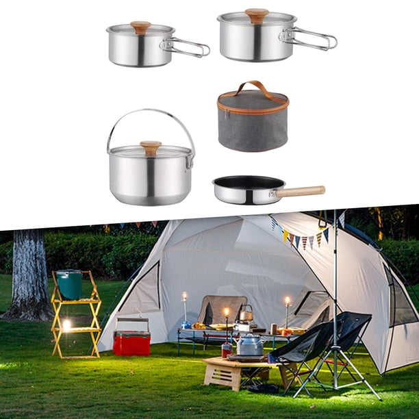 Camping Cookware Cookset Nonstick Tableware Frying Pan Cooking Set