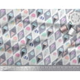thumbnail image 3 of Soimoi Gray Heavy Canvas Fabric Diamond & Ice Cream Cone Food Print Sewing Fabric Yard 58 Inch Wide, 3 of 3