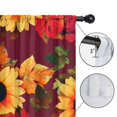 thumbnail image 4 of Blackout Kids Curtains,Red Leaf Sunflower Pattern Childrens Insulated Curtains Set Of 2,Bedroom Essentials,Toddler Room Decor 42"x54", 4 of 5