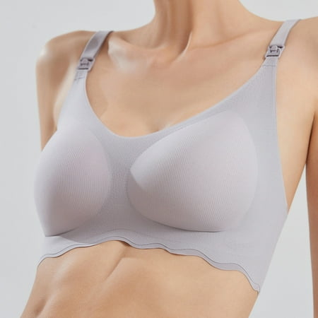 Summer Saving Nexjvus Nursing Bras Button Bra Size M-XL