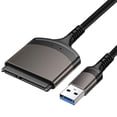 thumbnail image 1 of Cable de disco duro SSD de 2,5 pulgadas Cable de datos de disco duro USB 3.0 a SATA de aleación de aluminio, 1 of 4