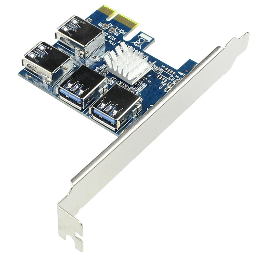 Adaptador PCI-E 1 a PCI-E Adaptador 4 PCI-E USB 3.0 Adaptador de tarjeta multiplicador para BTC Miner 