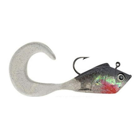 Blaze Fishing Bait RCM2-PBB 2 Rigged Livewire Grub 5 PK Pearl /Black