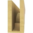 thumbnail image 4 of 4"W x 24"D x 8"H Thin New Brighton Rough Cedar Woodgrain TimberThane Corbel, Primed Tan, 4 of 6