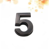 FUEENIRVA Number Sign For House Modern Design 1Set Black Plastic