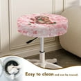 thumbnail image 4 of ZIATUBLE Sloth Strawberry Bar Stool Cover Slipcovers Washable Chairs Decorative Cover Size M Removable Stool Cushion Slipcovers for Chairs Set of 2 for Home Office Bar Coffee Shop, 4 of 6