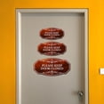 thumbnail image 5 of Victorian Plus Please Keep Door Closed Wall or Door Sign | Business and Workplace Signage -Small, 5 of 8
