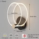 thumbnail image 5 of Luces de pared LED, apliques de pared decorativos acrílicos de 10 W, lámparas de pared redondas modernas, temperatura de 3 colores ajustable para sala de estar, dormitorio, camino, pasillo, escaleras JAMW Sencillez, 5 of 5