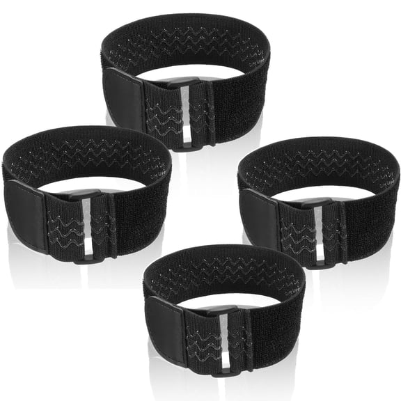 Cowboy Boot Straps 4 Pack, Adjustable Elastic Pant Leg Straps for Biking, Fishing, Hiking, Wading