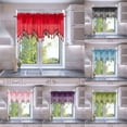 thumbnail image 2 of 1PC FAUX SILK WATERFALL VALANCE SWAG WINDOW CURTAIN W/TASSEL TRIM CASCADING WAVE, 2 of 3