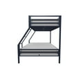thumbnail image 5 of Novogratz Maxwell Twin-Over-Full Metal Bunk Bed with Ladder and Guardrails, Easy Assembly, Navy Blue, 5 of 19