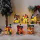 thumbnail image 1 of 6pcs Christmas decorations resin Christmas small house, 1 of 5