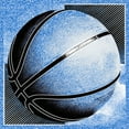 thumbnail image 2 of Boy's Lost Gods Metallic Basketball Ball Performance Graphic Tee Royal Blue Heather X Large, 2 of 4
