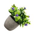 thumbnail image 1 of Bearachild Decoración artificial elegante plástica de la planta en conserva fácil limpiar aspecto realista respetuoso del medio ambiente Decoración nuevo aliento de bebe morado, 1 of 6