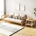 thumbnail image 2 of Costway 2 PCS Bamboo Sofa Side Table with Faux Rattan Storage Shelf Boho End Table, 2 of 9