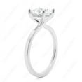thumbnail image 2 of Cora Jewellery 4CT Hidden Halo Emerald Moissanite Engagement Ring For Women, 10K White Gold, 2 of 6
