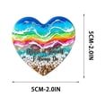 thumbnail image 6 of Heart Shaped Resin Ocean Wave Ornament – Handmade Beach Heart Keepsake with Sand & Shell Details, Romantic Tabletop Decor for Lovers, Valentine’s Day & Anniversary Gift, 6 of 9
