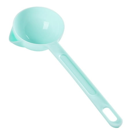 

Kitchen Grease Filter Scoop Soup Residue Strainer Spoon PP-make Oil Separation Spoon Colander Blue