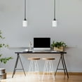 thumbnail image 4 of Design House Aubrey 1-Light Indoor Dimmable Mini Pendant Light with Frosted Glass, Matte Black, 4 of 18