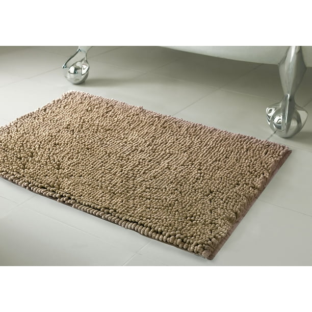Plush Shag Chenille Bath Mat