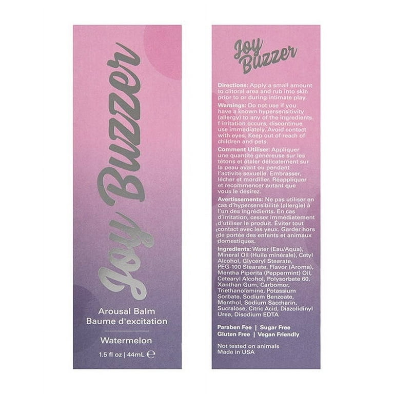 Joy Buzzer Clitoral Arousal Balm Watermelon 1.5 oz