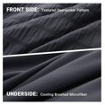 thumbnail image 3 of TiaGOC Comforter Set Seersucker 5 Pieces, All Season Luxury Bed in a Bag for Bedroom, Bedding Set with Comforters, Sheets, Pillowcase & Sham, Dark Grey, 3 of 9