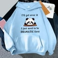 thumbnail image 2 of MPWEGNP Oversized Sweatshirt for Women Hoodie Teen Girls Cute Panda Letter Graphic Drawstring Hooded Sweatshirts I'Ll Get Over It Comfort Hoodies Cat Weekend Light Blue M, 2 of 3