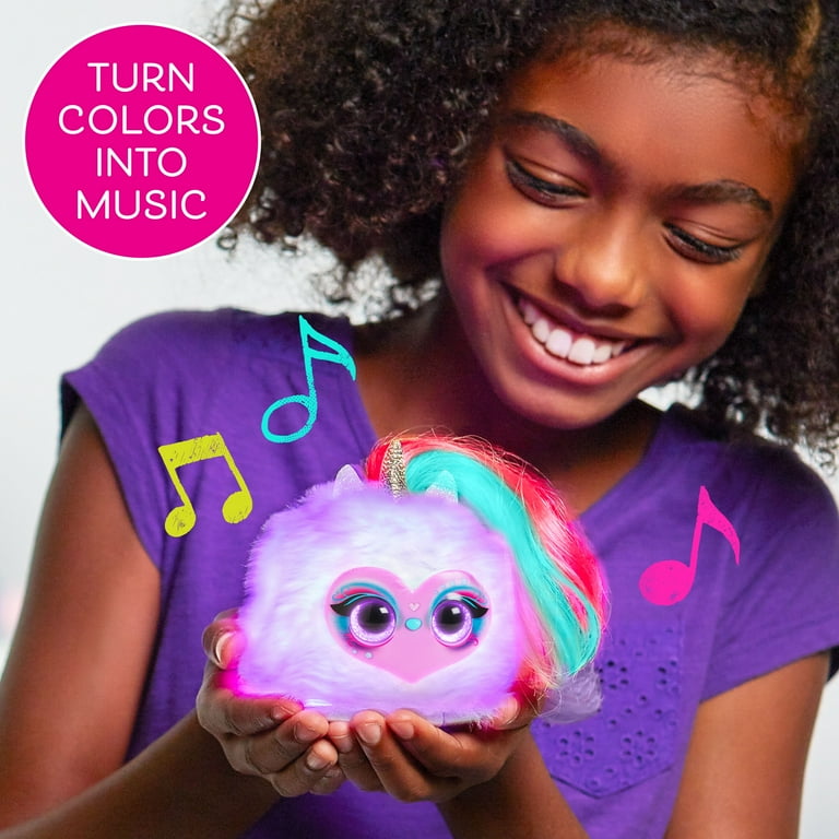  Large Dazzle Pompom ぬいぐるみ 絶版 Pomsies Lumies Dazzle Gogo - Interactive Electronic Plush