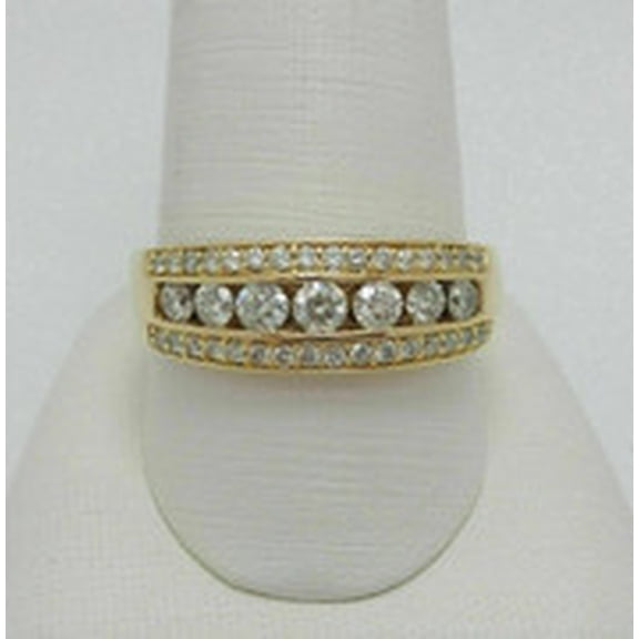 2.75 Ct Round Cut Simulated Diamond Half Eternity Band Ring For Women's Wedding Jewelry