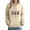 Beige, variant on Edvintorg Hoodies for Women Fashion Christmas Printed Casual Long Sleeve Pullover Top Fall Winter Hooded Sweatshirt with Pocket