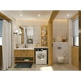 thumbnail image 7 of Tetote  Modern Metal Frame Wall Mounted Bathroom Vanity Mirror 30x36 - Silver, 7 of 7