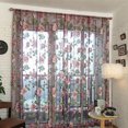thumbnail image 2 of serony 100x200cm Elegant Pattern Window Curtain Drape Panel Sheer Scarf Valances, 2 of 6