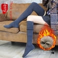 thumbnail image 4 of Calcetines largos hasta la rodilla de rizo grueso para mujer, otoño e invierno, estilo japonés, coreano, calcetines altos de pantorrilla cálidos, moda infantil, 4 of 5