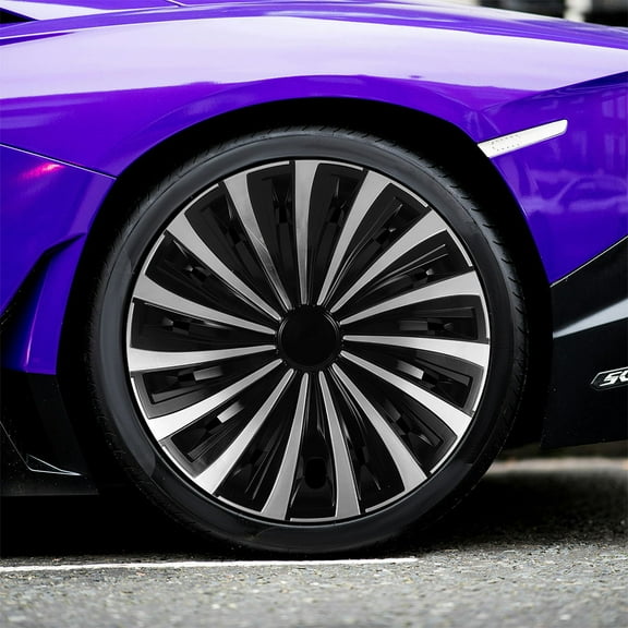 Beaupretty Universal Automotive Wheel Hub Caps Solid Plastic Protective Decorative Hub Covers for Vehicle Wheels