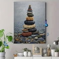 thumbnail image 4 of QISVANSET Stacked Stone Canvas Wall Art Print 15.75x11.81 Inches, 4 of 5