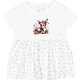 thumbnail image 3 of Inktastic Baby Girl Deer Cottagecore Girls Baby Dress, 3 of 5