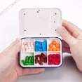 thumbnail image 1 of Storage box,Pill 6 And Reminder By Box - Reminders Alarms - Portable 6 Reminder Pill Box Alarm Convenient 6 Container Box Alarm Convenient Medication Portable Pill Box Timed Reminder Pill, 1 of 6