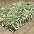 thumbnail image 2 of Woven Trends Bellflower - 1572X - Tropical Coastal Style, Floral Pattern, Fade Resistant & Family Friendly, Living Room, Kitchen, Office, High Pile Polypropylene Area Rug in Green - 2' x 3', 2 of 3