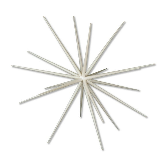 40" White Glittered Starburst Ornament