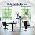 thumbnail image 3 of VIVO Electric 71” x 36” Stand Up Desk, Vintage Brown Table Top, Gray Frame, 3 of 8