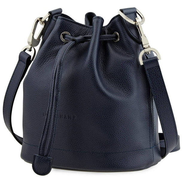 Longchamp Ladies Navy Le Foulonne Bucket Bag S Longchamp Ladies Navy Le Foulonne Bucket Bag S