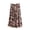 Pink, variant on Womens Midi Skirt Bohemian Printed Elastic Waist Pleated Flowy Skirt Soft Breathable Casual Bottoms For Beach Daily Dating Vacation Spring Summer Wear