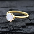 thumbnail image 3 of CHIRAGEMSJEWEL 6 MM / 1 Ct Vintage Opal Promise Ring , Round Gemstone Solitaire Ring Proposal Gift for Girlfriend, 3 of 8