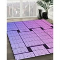 thumbnail image 3 of Ahgly Company Machine Washable Indoor Rectangle Transitional Bright Lilac Purple Area Rugs, 7' x 10', 3 of 7