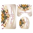 thumbnail image 4 of Juego de 3 Alfombra de Baño Alfombrilla Toilet de de Baño de Navidad Funda de Asiento y Alfombra y Caja de Tejido Caja de Regalo Estilo03 Soledad Alfombra de baño Alfombrilla Toliet, 4 of 10