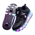 thumbnail image 1 of Colaxi Chaussures à Roulettes à DEL pour Enfants Décontractées avec Doubles Roues pour Enfants Cadeau du Nouvel An 21 cm, 1 of 7