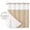 Brown, variant on No Hook Navy Blue Ombre Shower Curtain with Snap in Liner Set, Farmhouse Stripes Modern Abstract Art Waterproof Fabric Bathroom Curtains with See Through Top Window, Hotel Style Modern 66 x 72 Inch